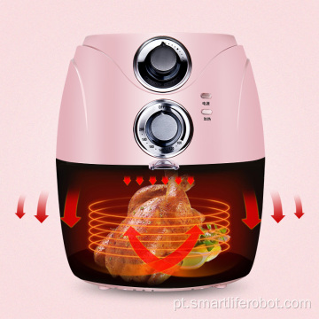 Fritadeiras de ar rosa com forno de 2,5L OEM de alta qualidade